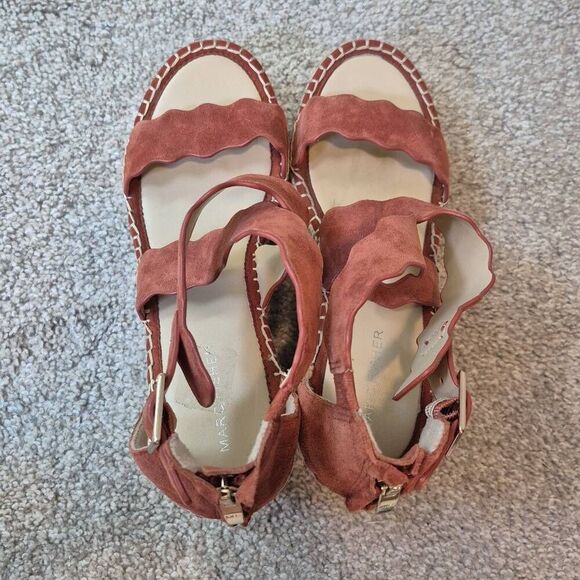 Marc Fisher Women's Size 9 Calita Wedge Sandals Platform Espadrille - Picture 5 of 11